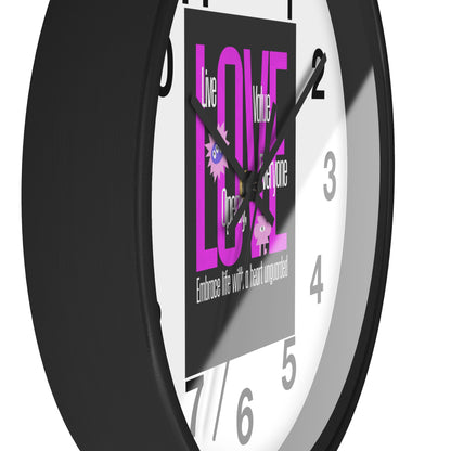 Wall Clock with Love Painting