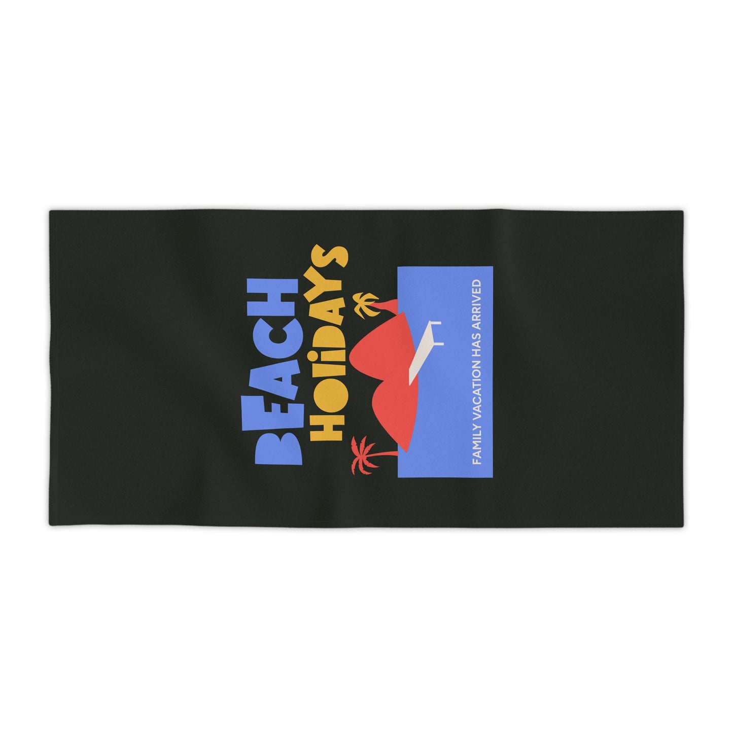 Black Beach Towel