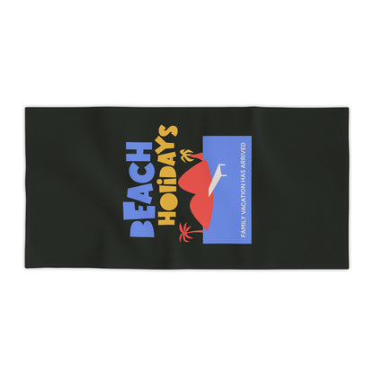 Black Beach Towel