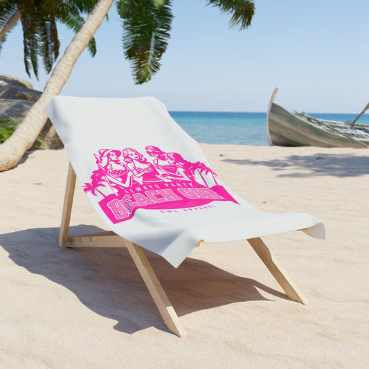 White Beach Towel