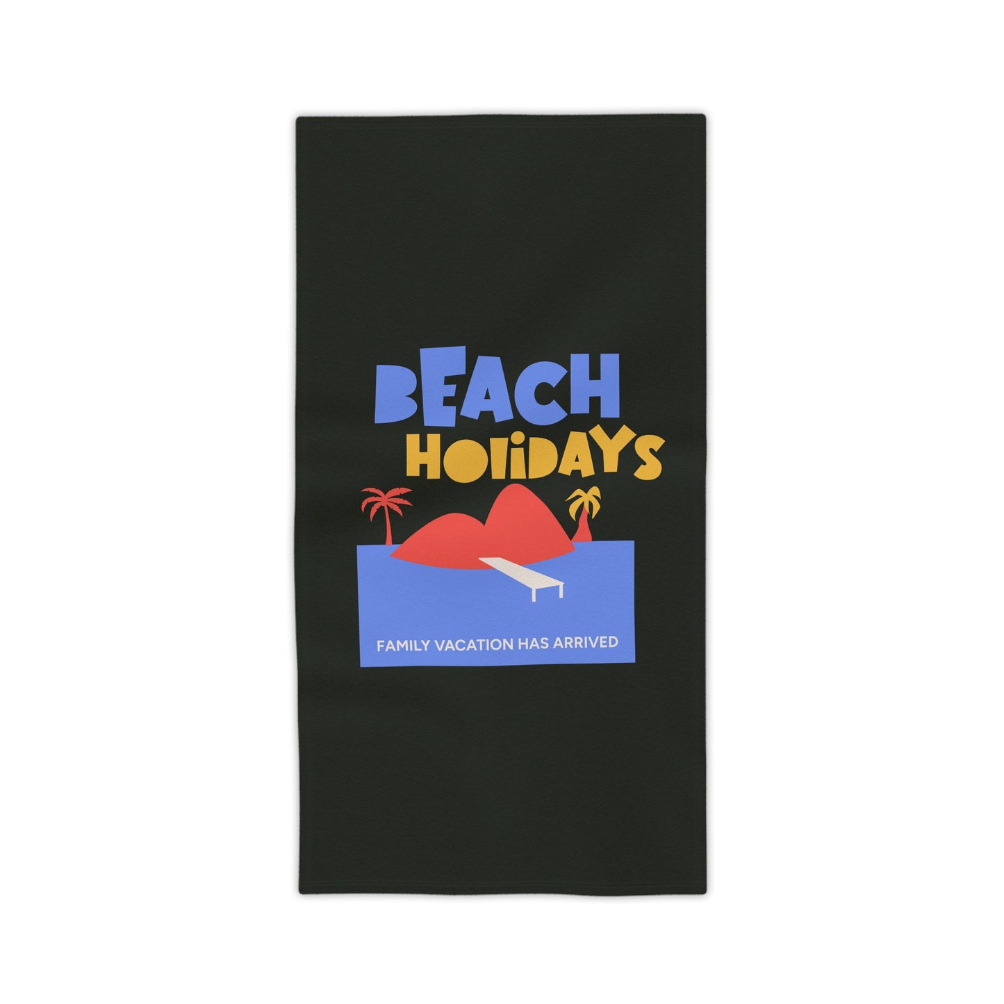 Black Beach Towel