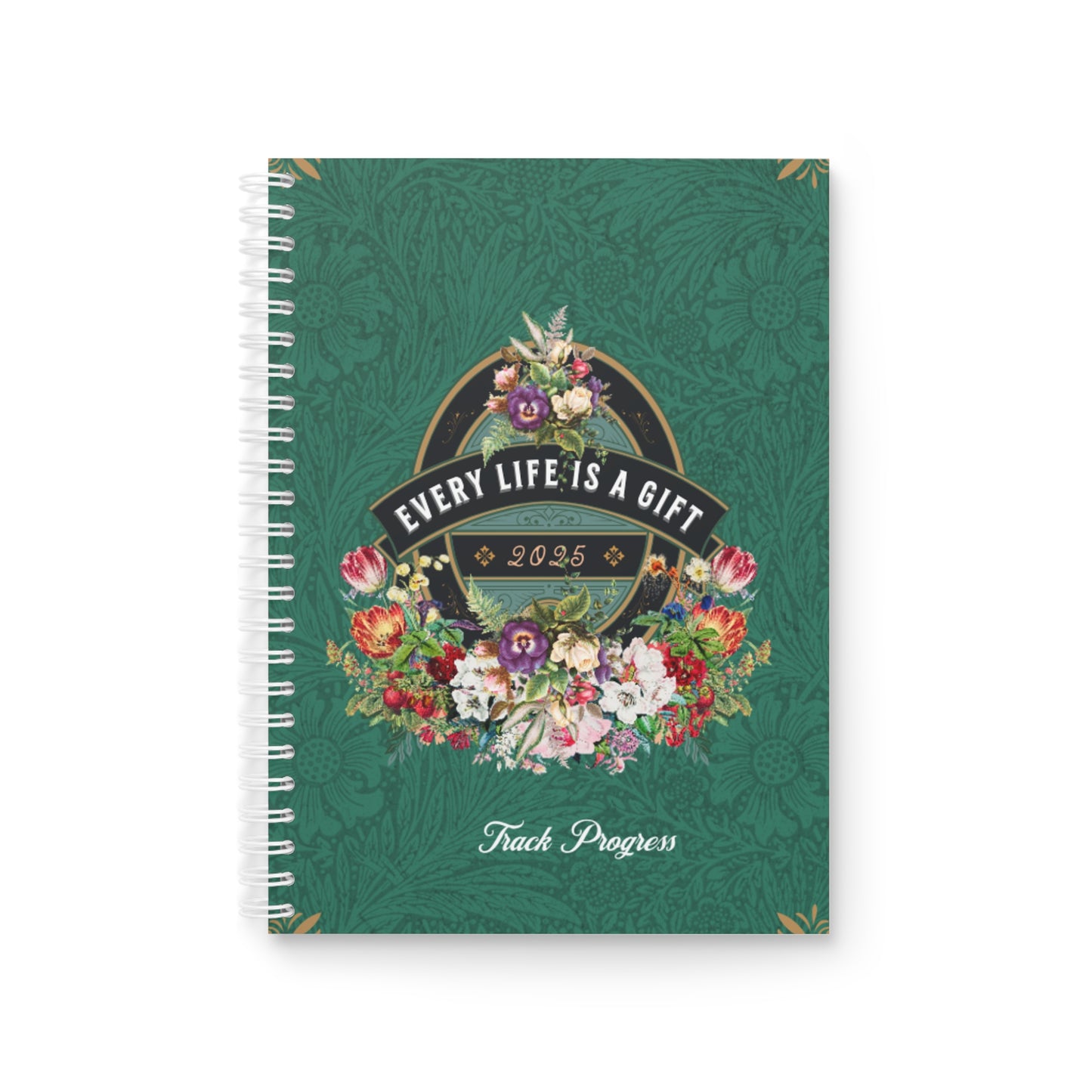 Spiral Notebook With AI Design