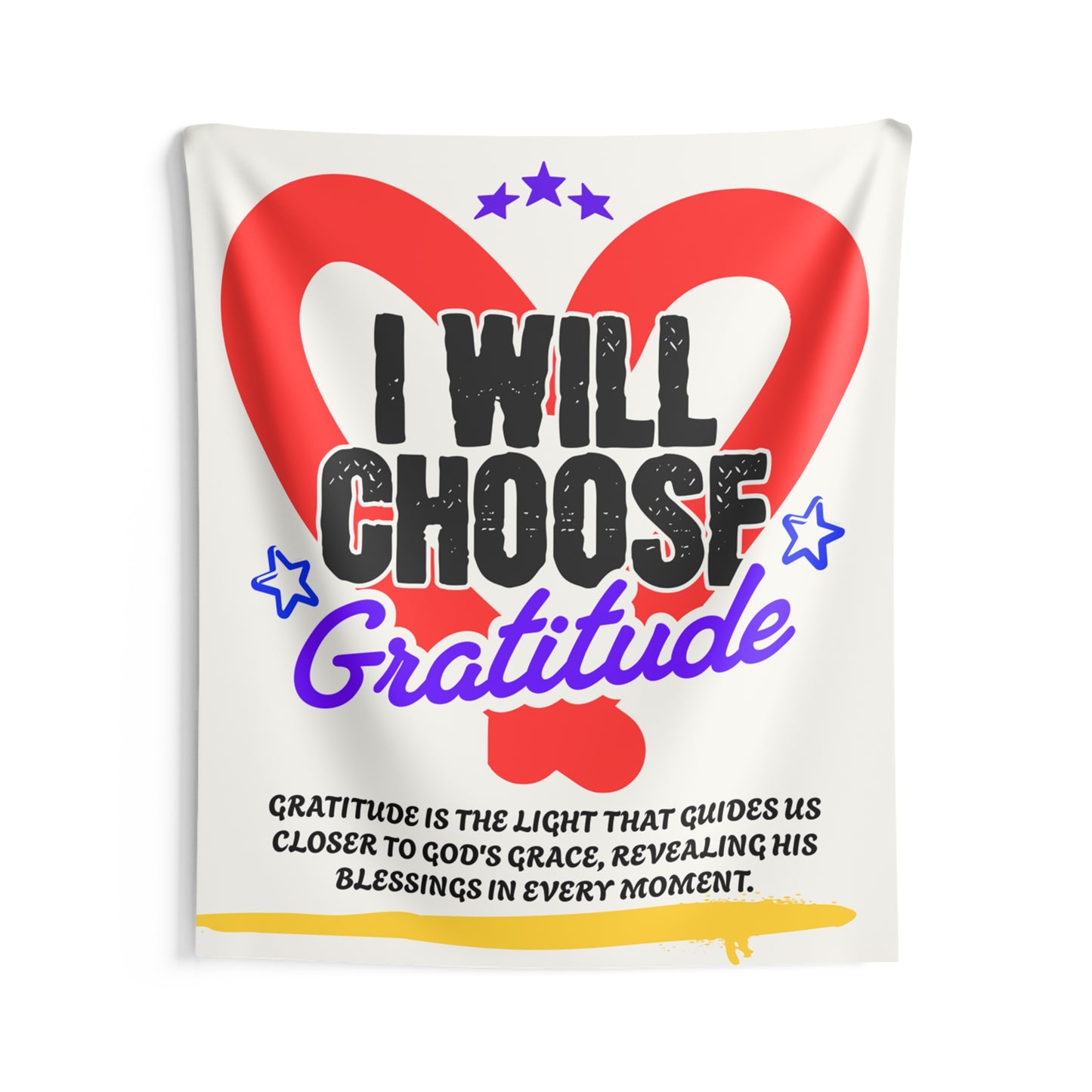 Gratitude Indoor Wall Tapestry