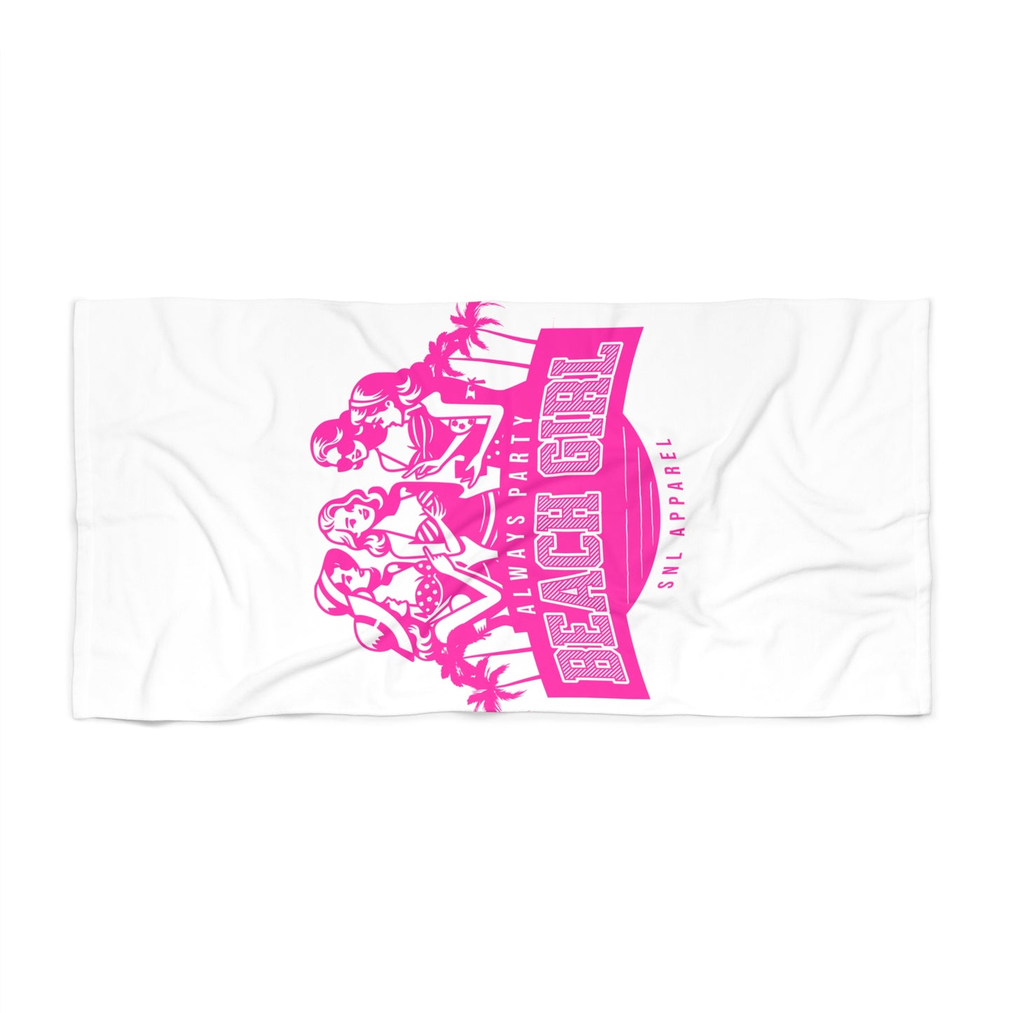 White Beach Towel