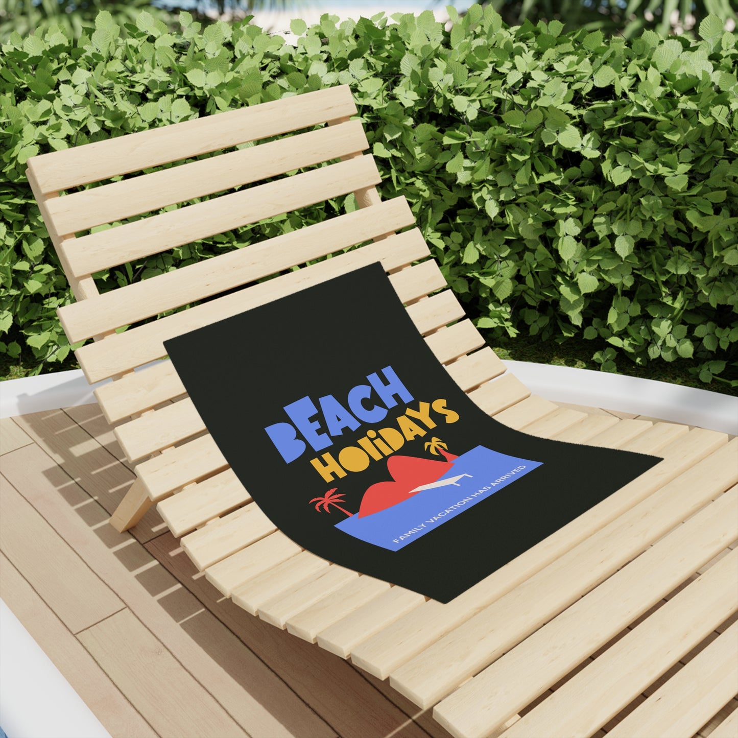 Black Beach Towel