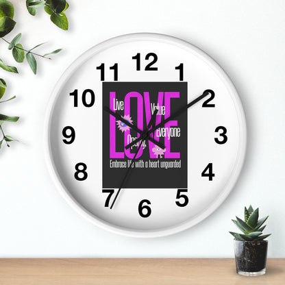 Wall Clock with Love Painting