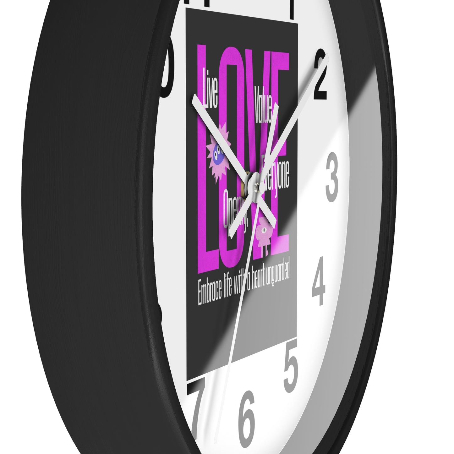 Wall Clock with Love Painting