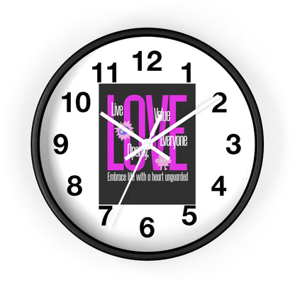 Wall Clock with Love Painting