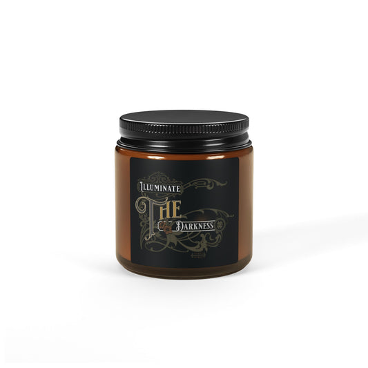 Scented Soy Candle (Multi-Size, Amber Jar)