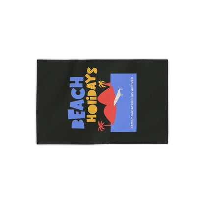 Black Beach Towel