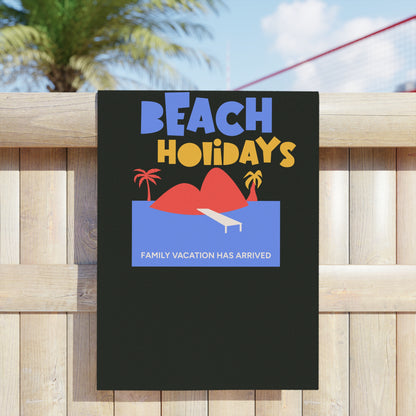 Black Beach Towel